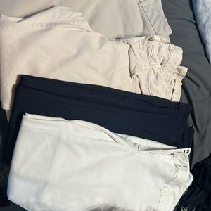 4 Assorted colors size 6 dress pants